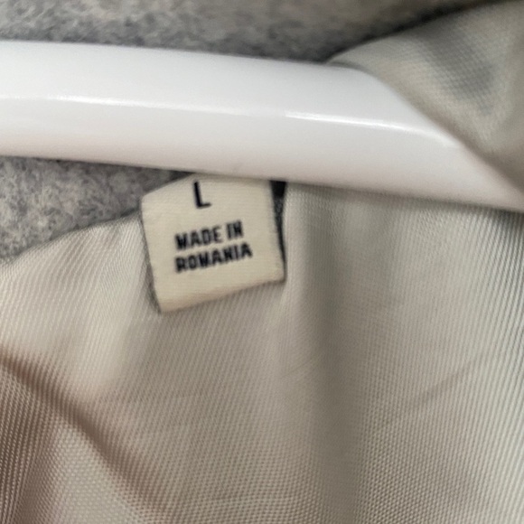 Wilfred The Cacoon Coat New-Virgin Wool, Size L, Heather Light Grey - Picture 5 of 16